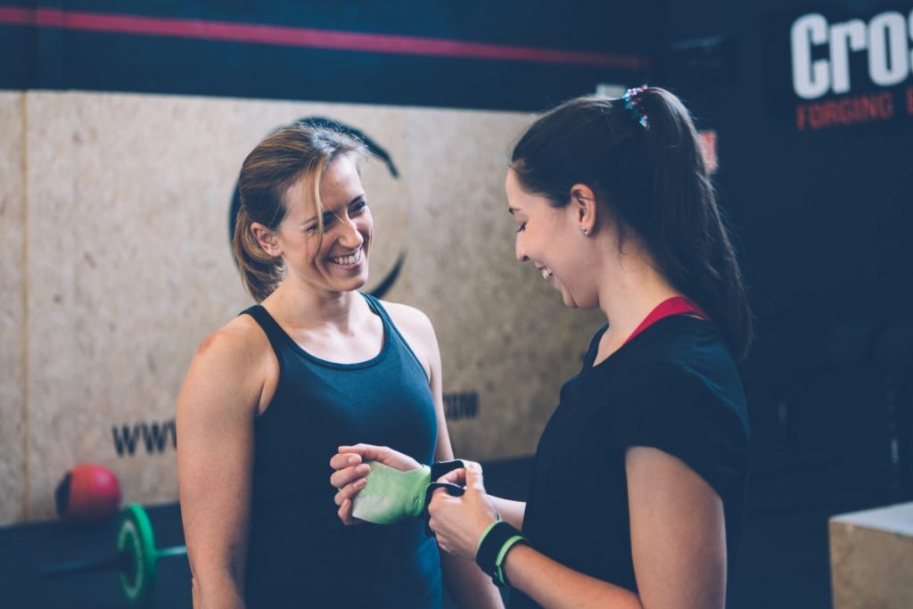 Women doing boxercise.