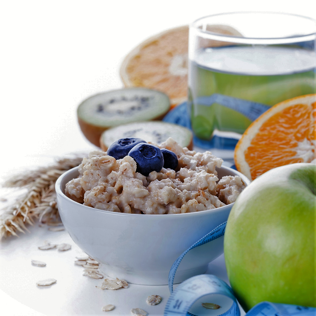 Healthy breakfast foods.